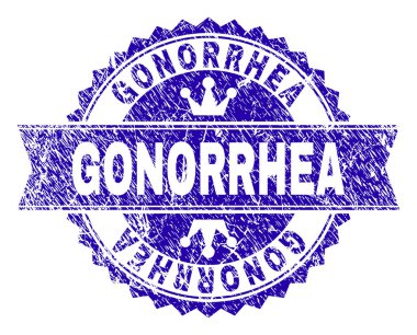 Grunge bel soğukluğu damga mühür kurdele ile dokulu