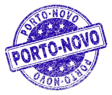 Çizik dokulu Porto-Novo damga mühür