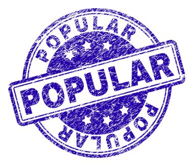 Dokulu popüler damga mühür çizik