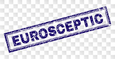 Çizik Eurosceptic dikdörtgen damgası