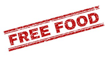 Grunge ücretsiz gıda damga mühür dokulu