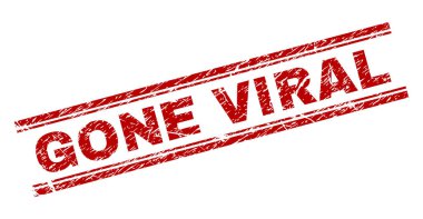 Grunge gitti Viral damga mühür dokulu