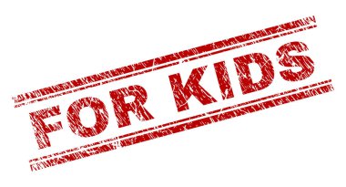 Çocuklar damga mühür için dokulu grunge