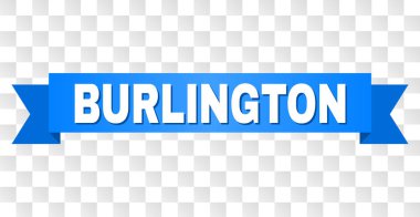 Blue Ribbon with BURLINGTON Text