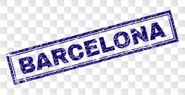 Çizik Barcelona dikdörtgen damgası