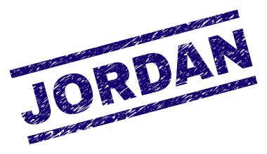 Dokulu Jordan damga mühür çizik