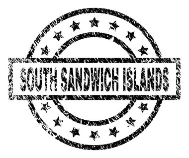 Çizik dokulu Güney Sandwich Adaları mühür damgası