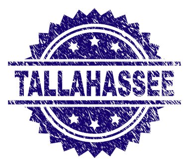 Dokulu Tallahassee damga mühür çizik