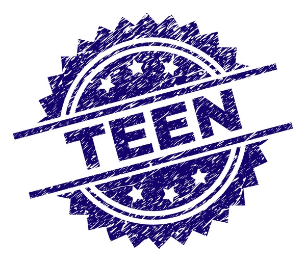 Потертая печать TEEN — стоковый вектор