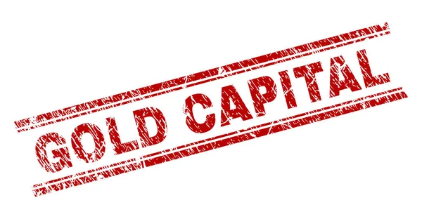 Grunge altın sermaye damga mühür dokulu