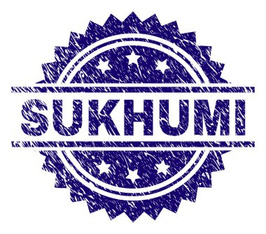 Dokulu Sukhumi damga mühür çizik