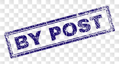 Post dikdörtgen damgası tarafından çizilmiş