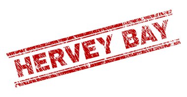 Dokulu Hervey Bay damga mühür çizik