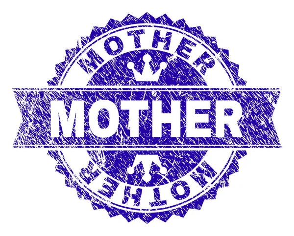Sello de sello de madre con textura rayada con cinta — Archivo Imágenes Vectoriales