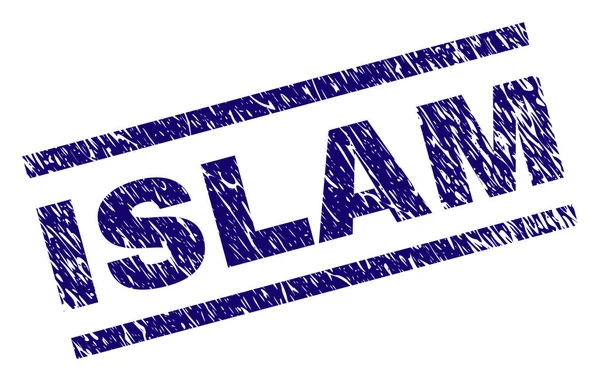 Grunge getextureerde Islam stempel-zegel — Stockvector