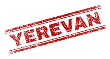 Grunge Yerevan damga mühür dokulu