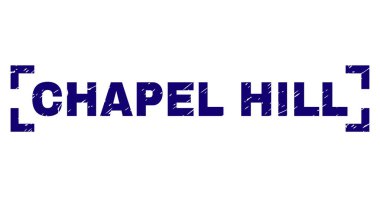 Grunge Textured CHAPEL HILL Stamp Seal Between Corners