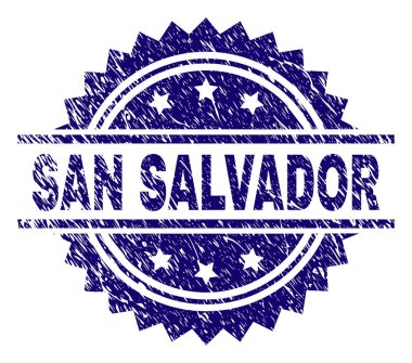 Dokulu San Salvador damga mühür çizik