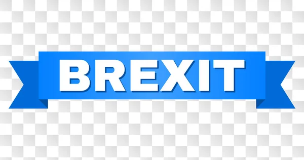 Ruban bleu avec titre BREXIT — Image vectorielle