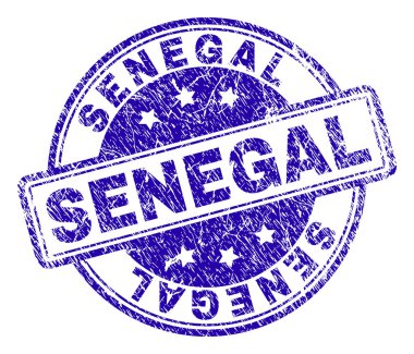 Grunge Senegal damga mühür dokulu
