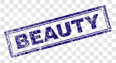 Grunge BEAUTY Rectangle Stamp