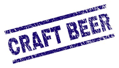 Grunge zanaat bira damga mühür dokulu