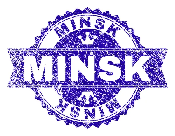 Dokulu Minsk damga mühür kurdele ile çizik