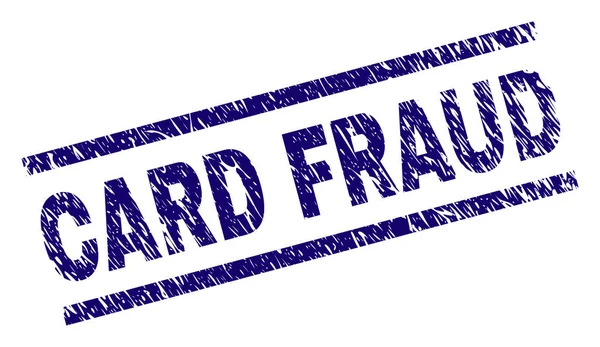 Подряпаний текстурований штамп CARD FRAUD — стоковий вектор