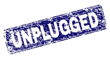 Grunge takılı çerçeveli yuvarlatılmış dikdörtgen damgası