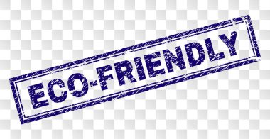 Grunge çevre dostu dikdörtgen damgası