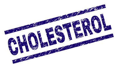 Grunge kolesterol damga mühür dokulu