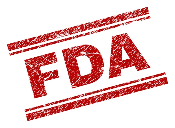 Grunge texturierte fda Stempelsiegel — Stockvektor