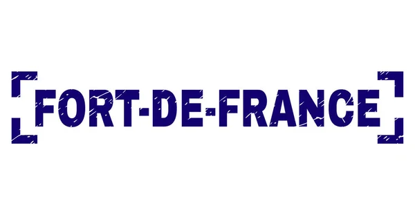 Streszczenie teksturowanej Fort-De-France plombie pomiędzy narożnikami — Wektor stockowy