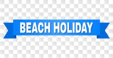Blue Tape with BEACH HOLIDAY Caption