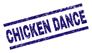 Çizik dokulu tavuk dansı damga mühür
