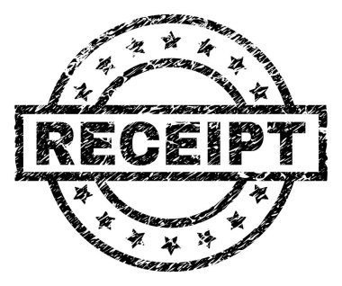 Grunge makbuz damga mühür dokulu