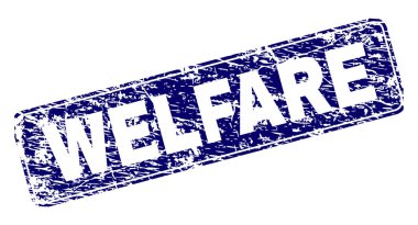 Yuvarlatılmış dikdörtgen damga çizilmiş refah çerçeveli