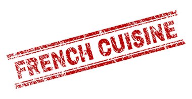 Dokulu Fransız mutfağı damga mühür çizik