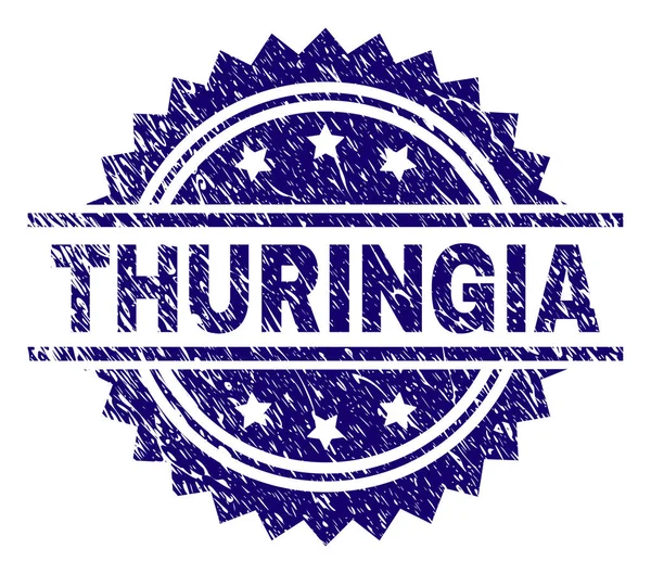 Grunge Textured THURINGIA Stamp Seal — Stock Vector