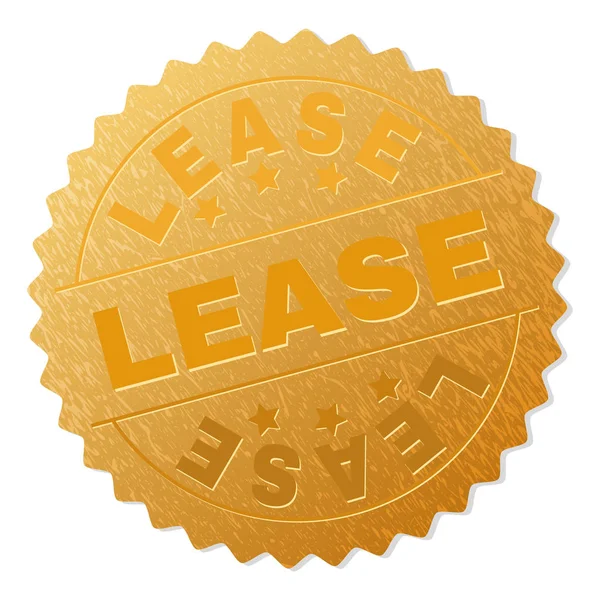 Gold LEASE Award Stamp — Wektor stockowy