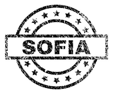 Dokulu Sofia damga mühür çizik