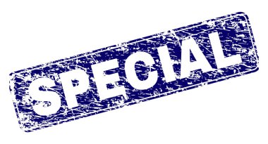 Scratched SPECIAL Framed Rounded Rectangle Stamp