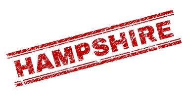 Dokulu Hampshire damga mühür çizik