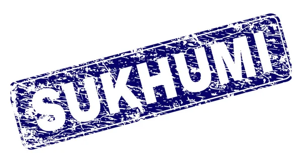 Yuvarlatılmış dikdörtgen damga çizilmiş Sukhumi çerçeveli