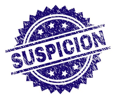 Dokulu şüphe damga mühür çizik