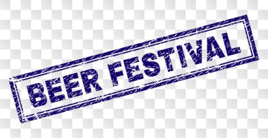 Çizik bira festivali dikdörtgen damgası