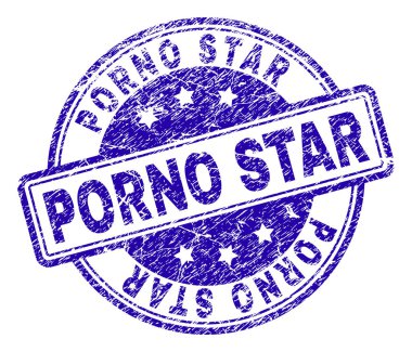 Dokulu Porno yıldız damga mühür çizik