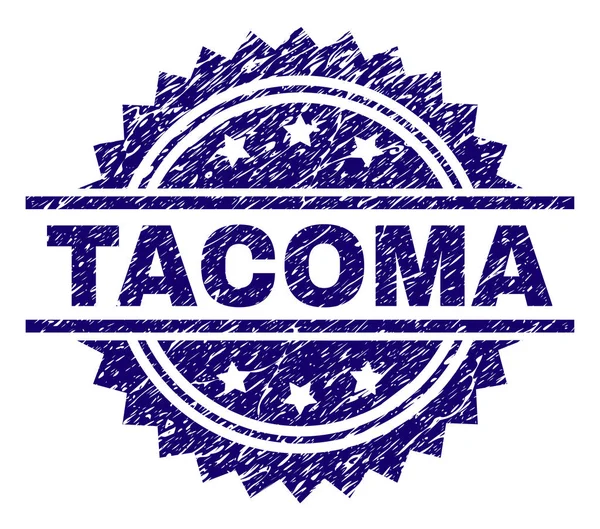 Sello de sello TACOMA texturizado rayado — Vector de stock