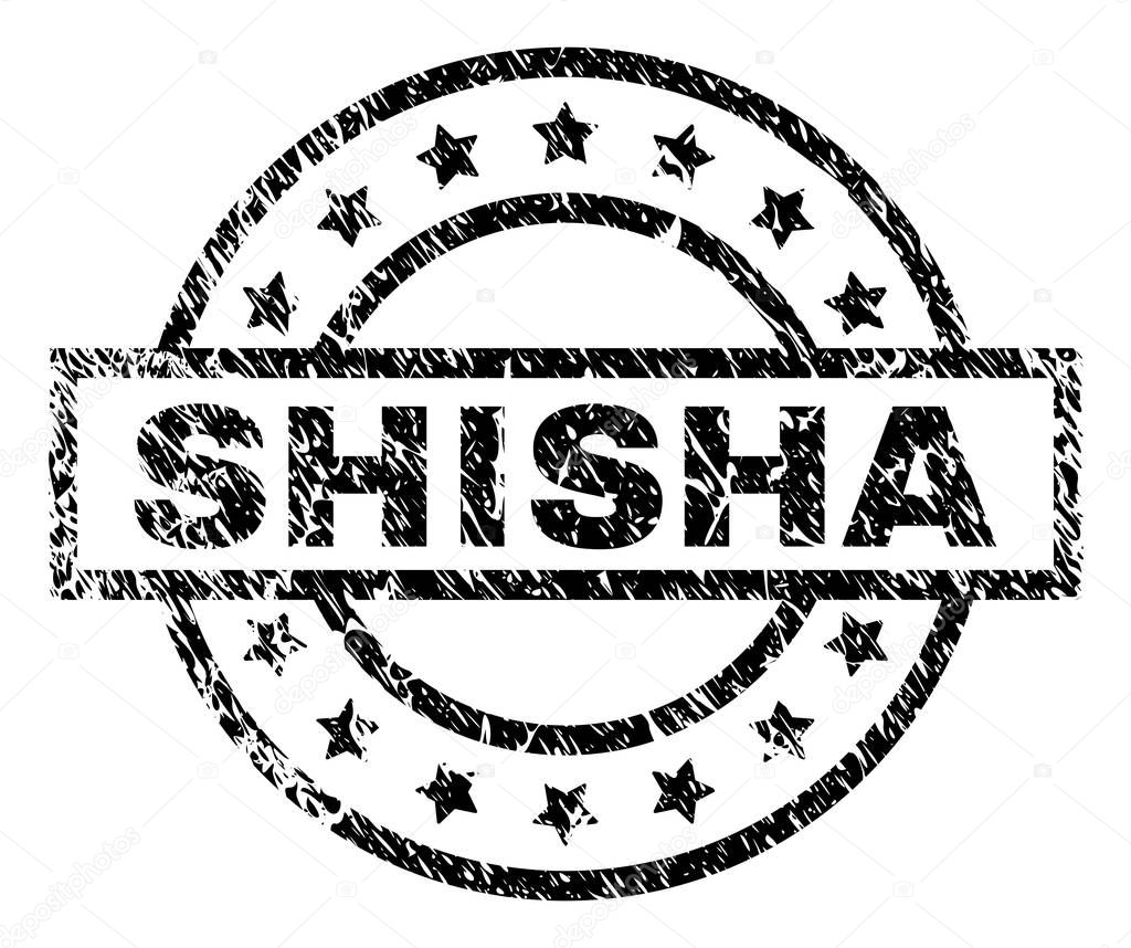 Scratched Textured SHISHA Stamp Seal