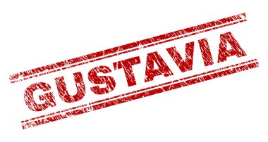 Dokulu Gustavia damga mühür çizik